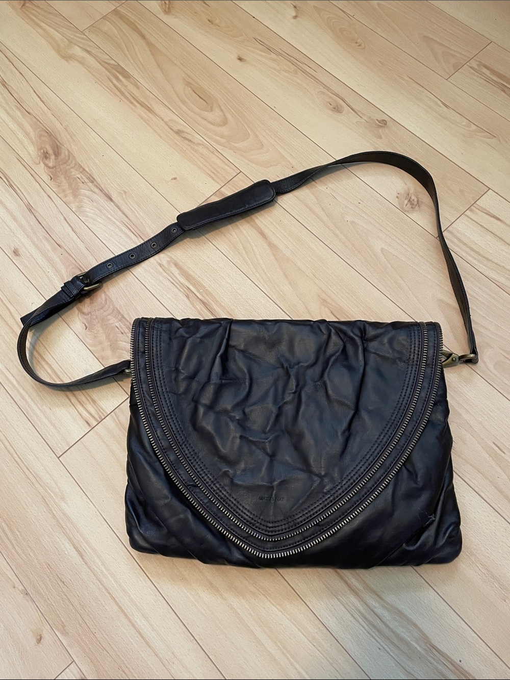 Matt & Nat Brown Vegan Leather Crossbody Bag